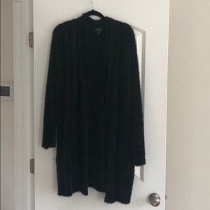 Banana Republic Furry Black Cardigan XL -worn once